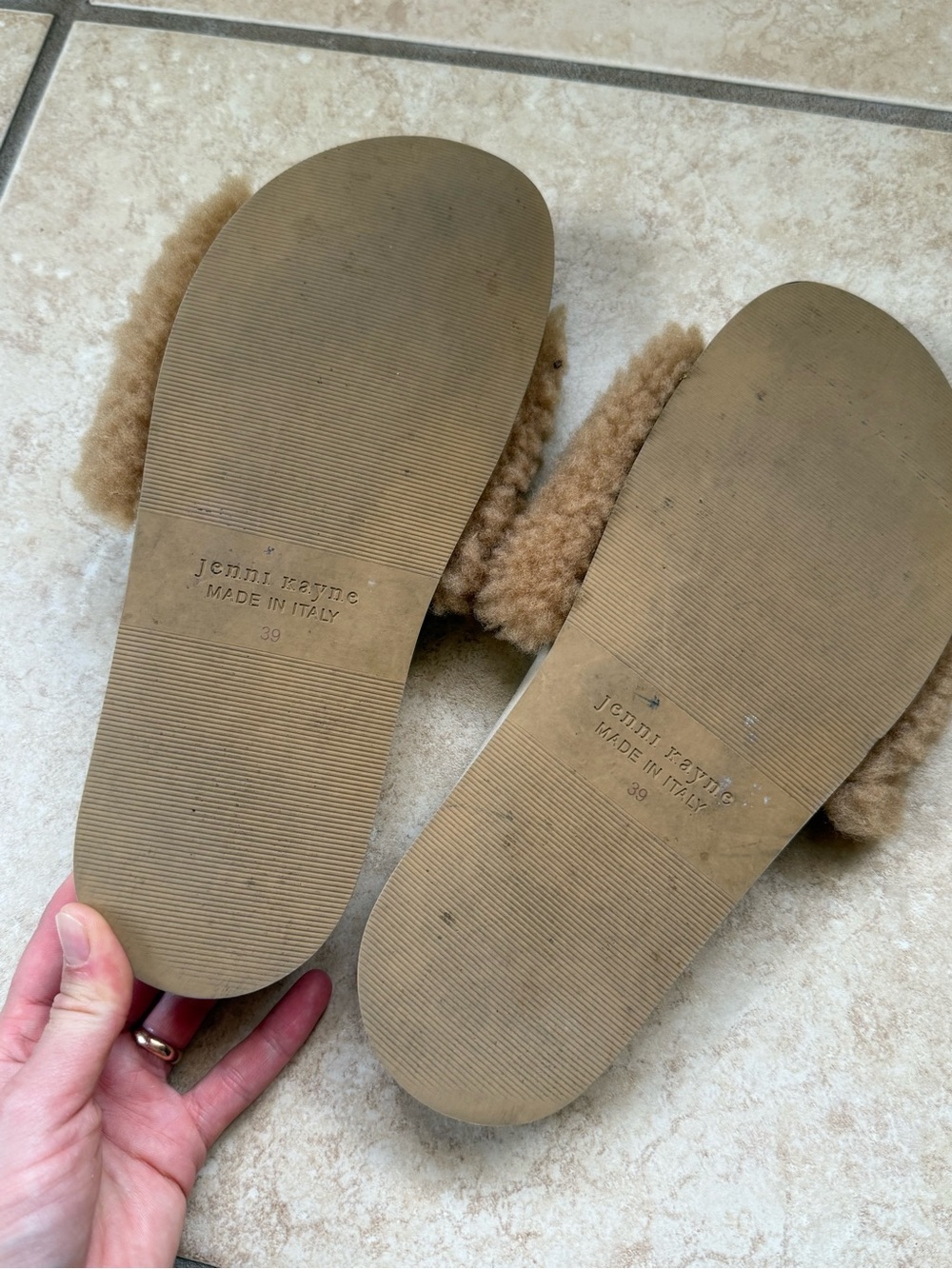 Jenni Kayne shearling slide sandals - Picture 4 of 4